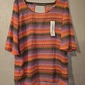 Wrangler Women's Vibrant Striped Blouse